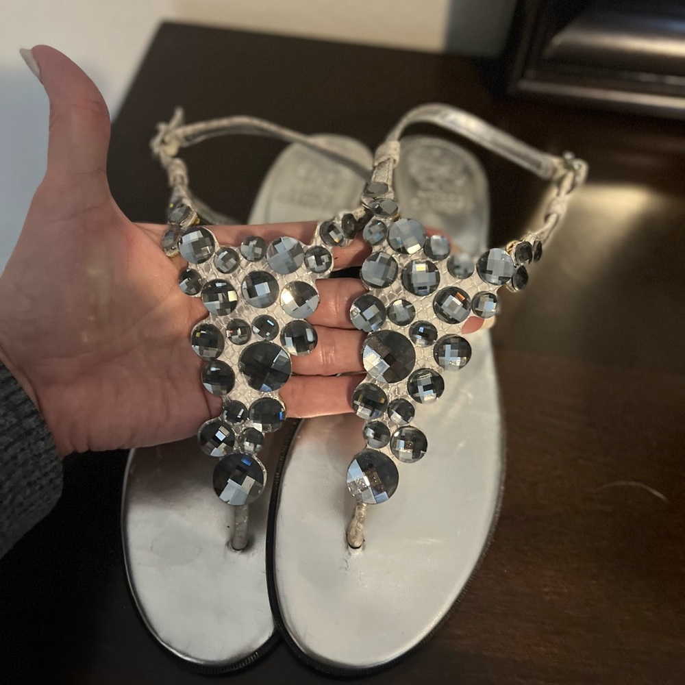 Summer sandals gently worn